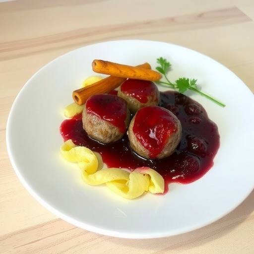 Seal Meatballs with Lingonberry Sauce