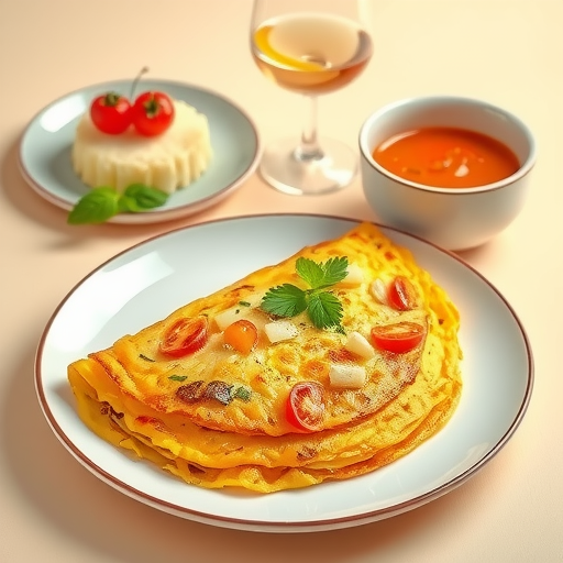Potato and Tomato Omelette