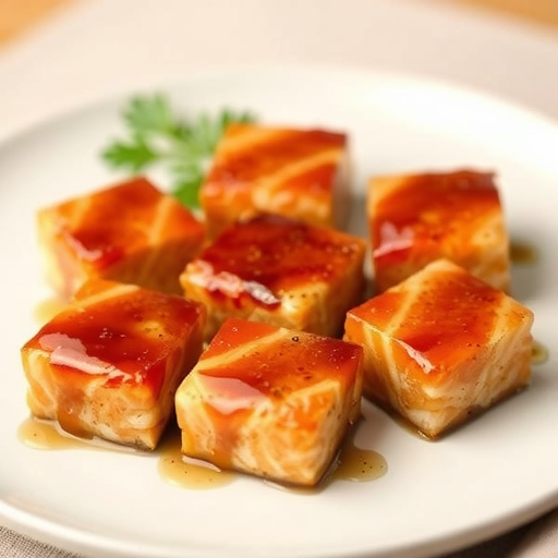 Maple Glazed Salmon Bites